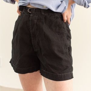 Rawson Studio Vintage Cotton Blend Belt Shorts